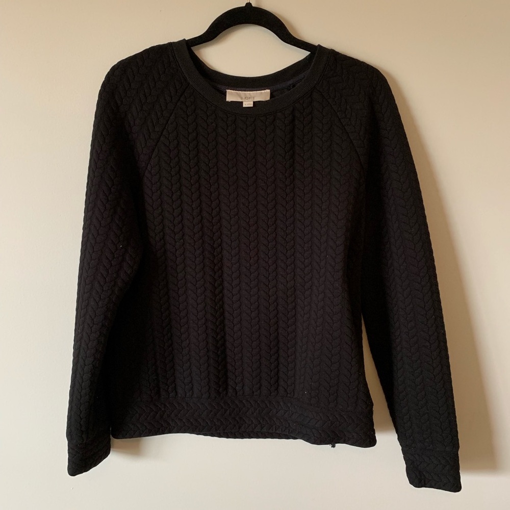 LOFT textured sweatshirt